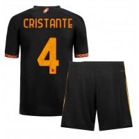 AS Roma Bryan Cristante #4 Tredje trøje Børn 2023-24 Kortærmet (+ Korte bukser)